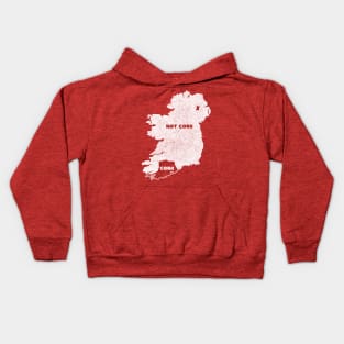 Cork / Not Cork Rebel County Faded Style Retro Design Kids Hoodie